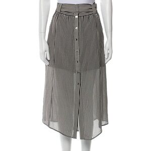 A.L.C. Silk Midi Length Skirt Size 8